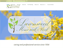Tablet Screenshot of lawnwoodmemorialpark.com